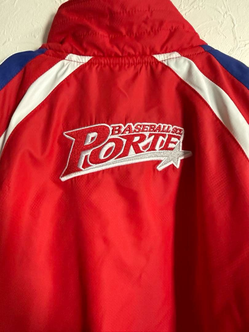 Mizuno ポルテ野球ジャケット JMサイズ 赤