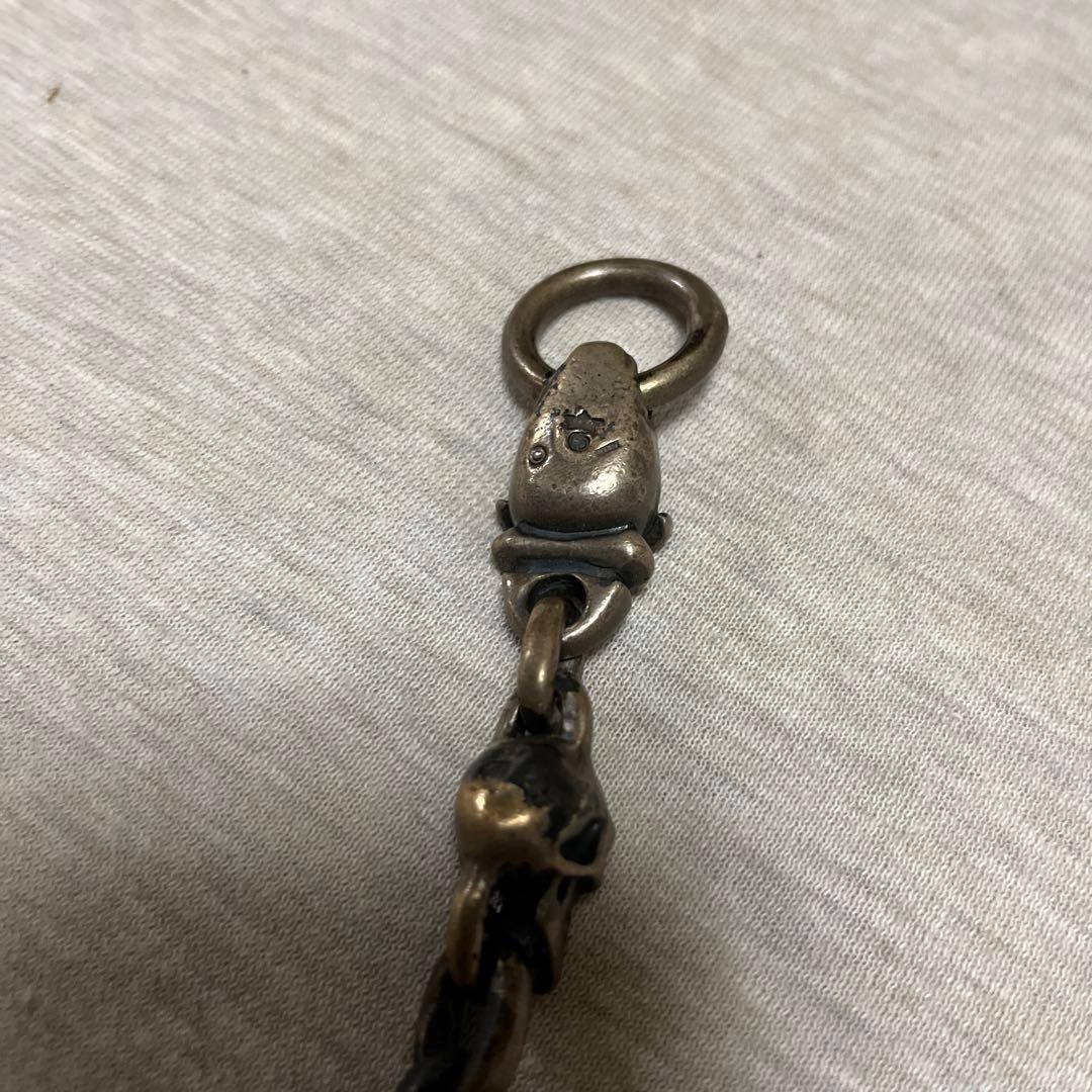 生前初期ガボール スカルオン4ハートキーパースカルヌードルウォレットチェーン