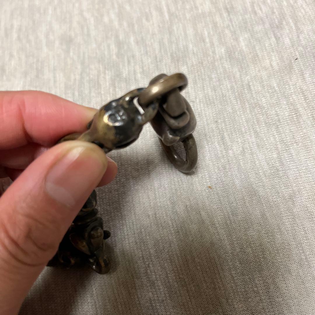生前初期ガボール スカルオン4ハートキーパースカルヌードルウォレットチェーン