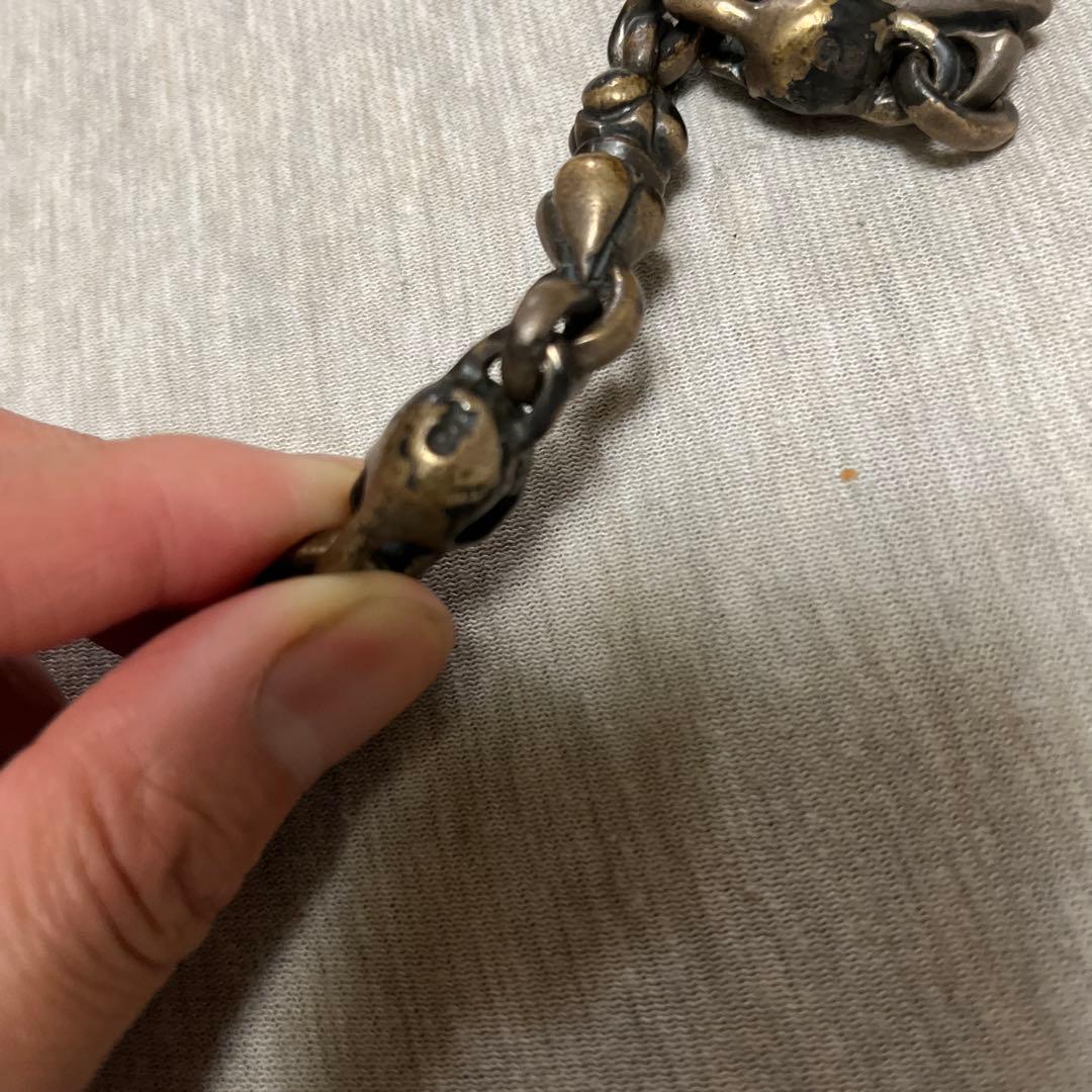 生前初期ガボール スカルオン4ハートキーパースカルヌードルウォレットチェーン