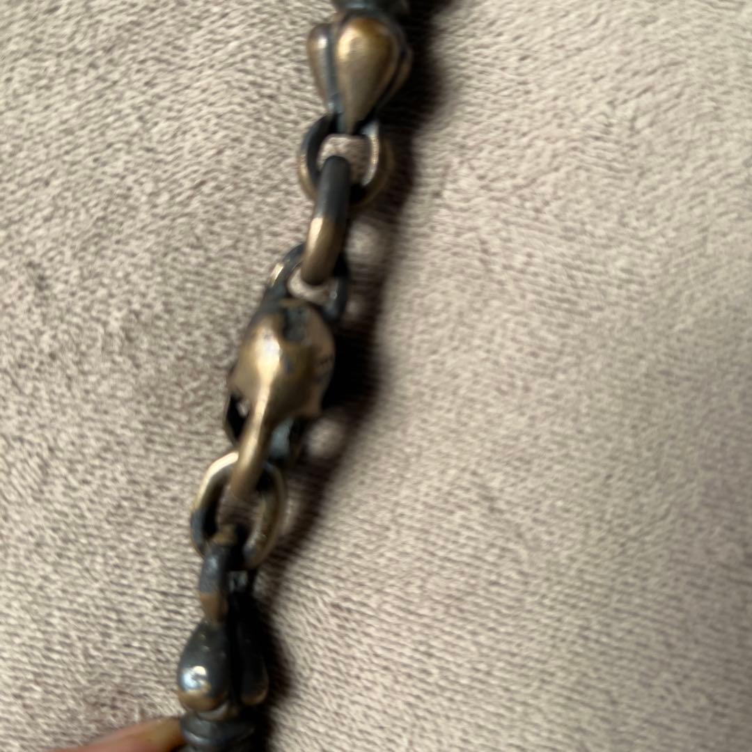 生前初期ガボール スカルオン4ハートキーパースカルヌードルウォレットチェーン