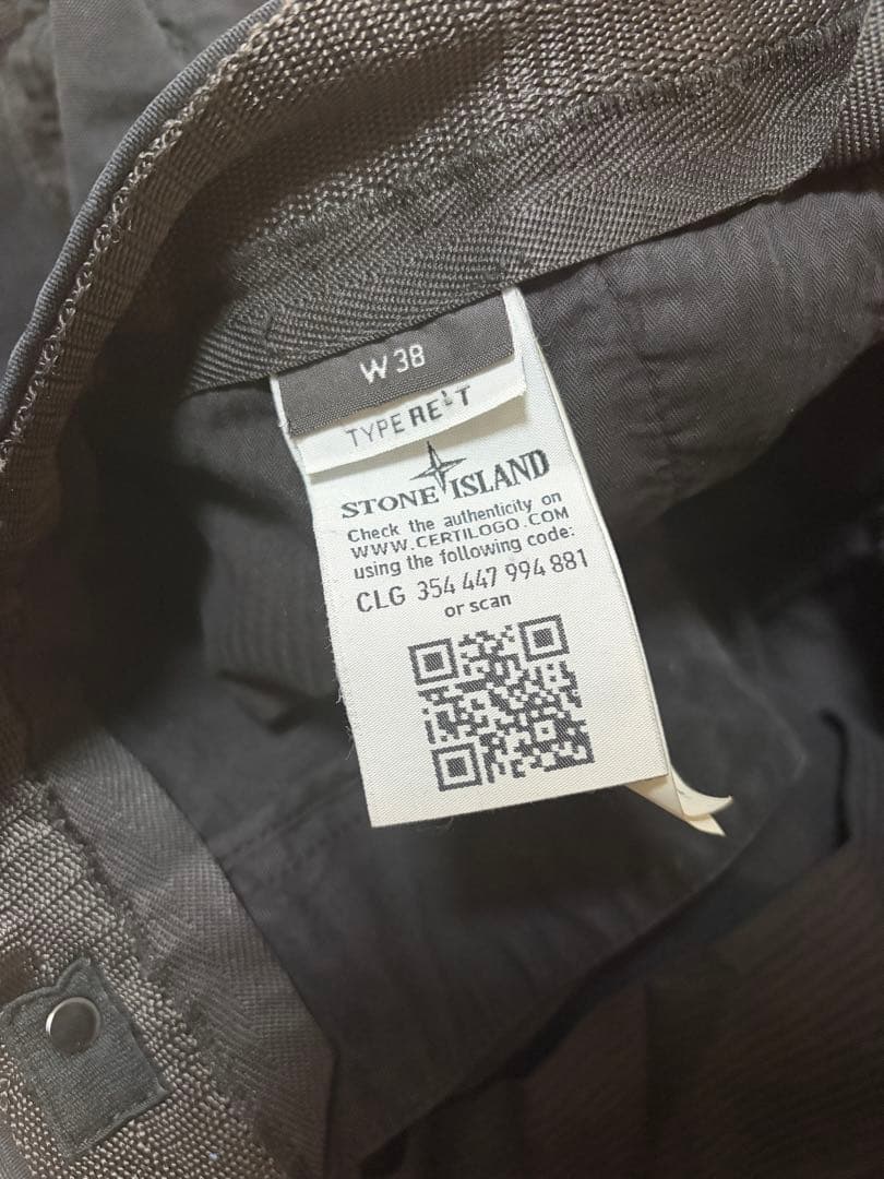 【美品】ストーンアイランド カーゴパンツ38 ブラック stone 