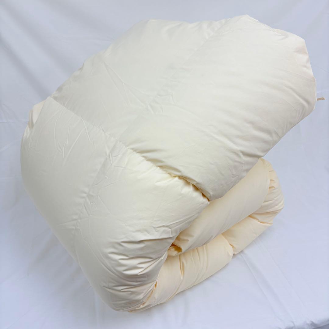 羽毛布団 セミダブル ポーランドホワイトマザーグース プレミアムゴールド キナリ