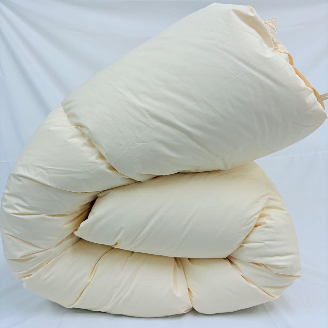 羽毛布団 セミダブル ポーランドホワイトマザーグース プレミアムゴールド キナリ