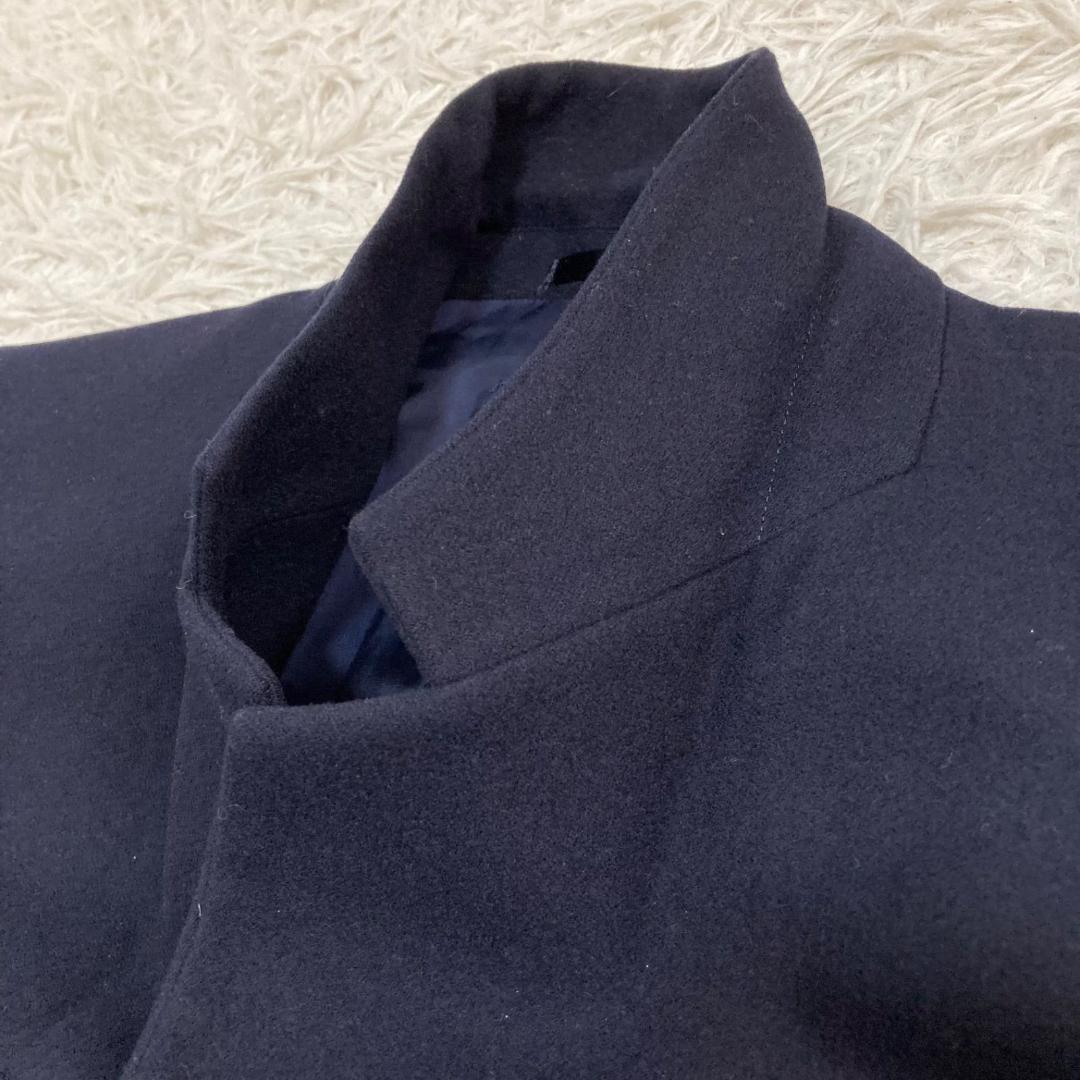 17534✨バーバリー ヴィンテージ 金ボタン エンブレム 紺ブレ ウール 9