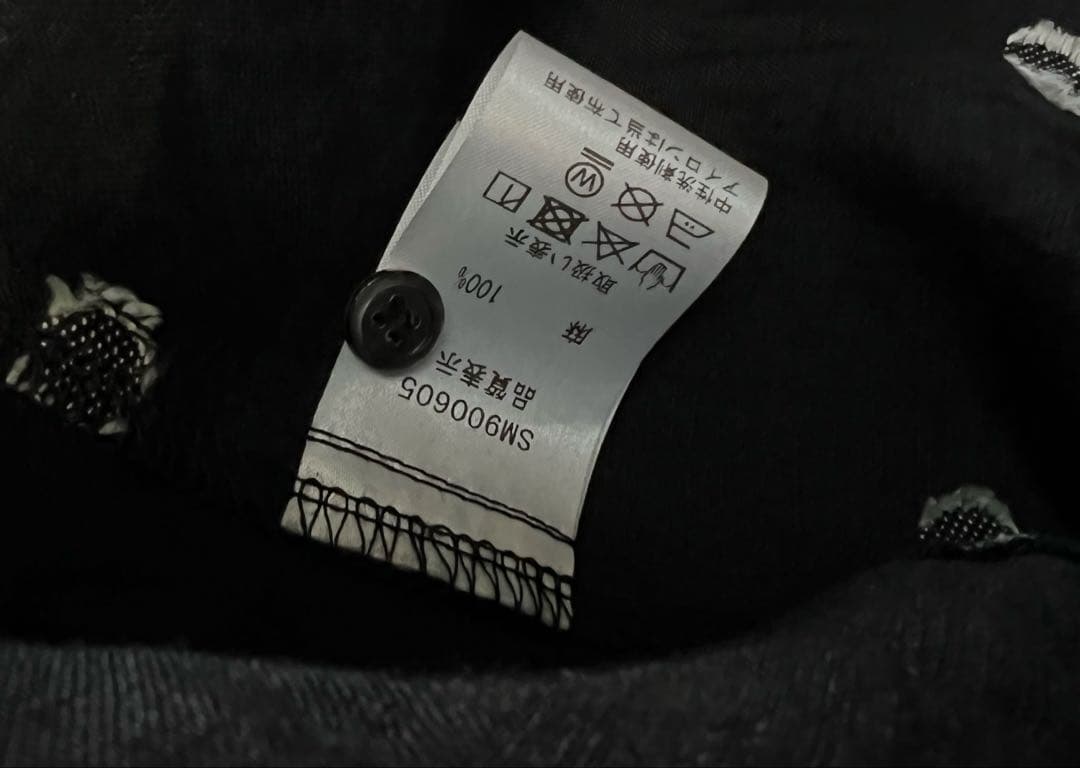 ◼︎新品　ICHI Antiquités リネン ワンピース　ドット柄 Black