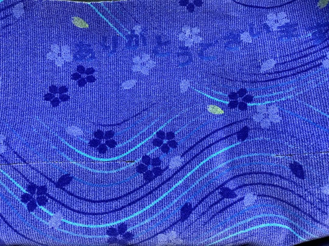 路線バス　西東京バス　モケット生地　バス廃品