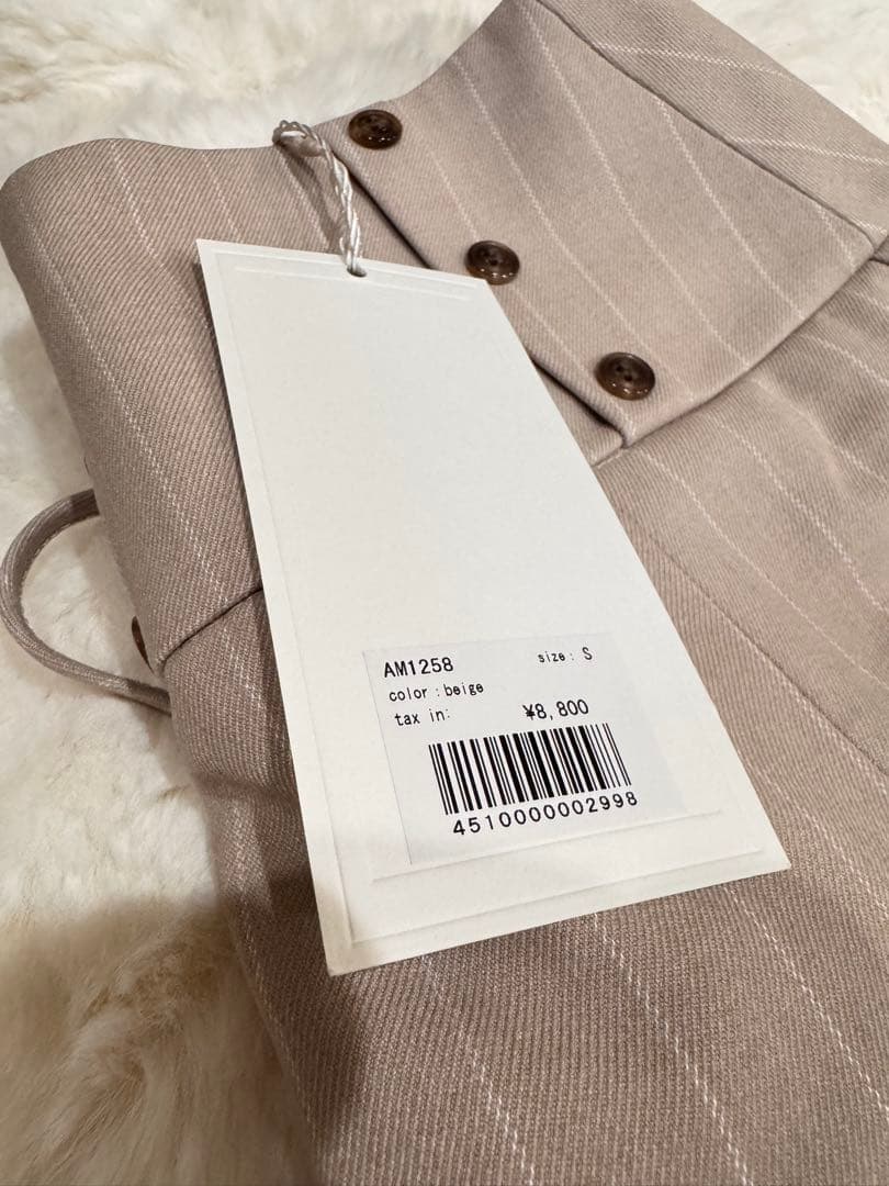 スカート ANDMARY Bibi pleats mini skirt beige S