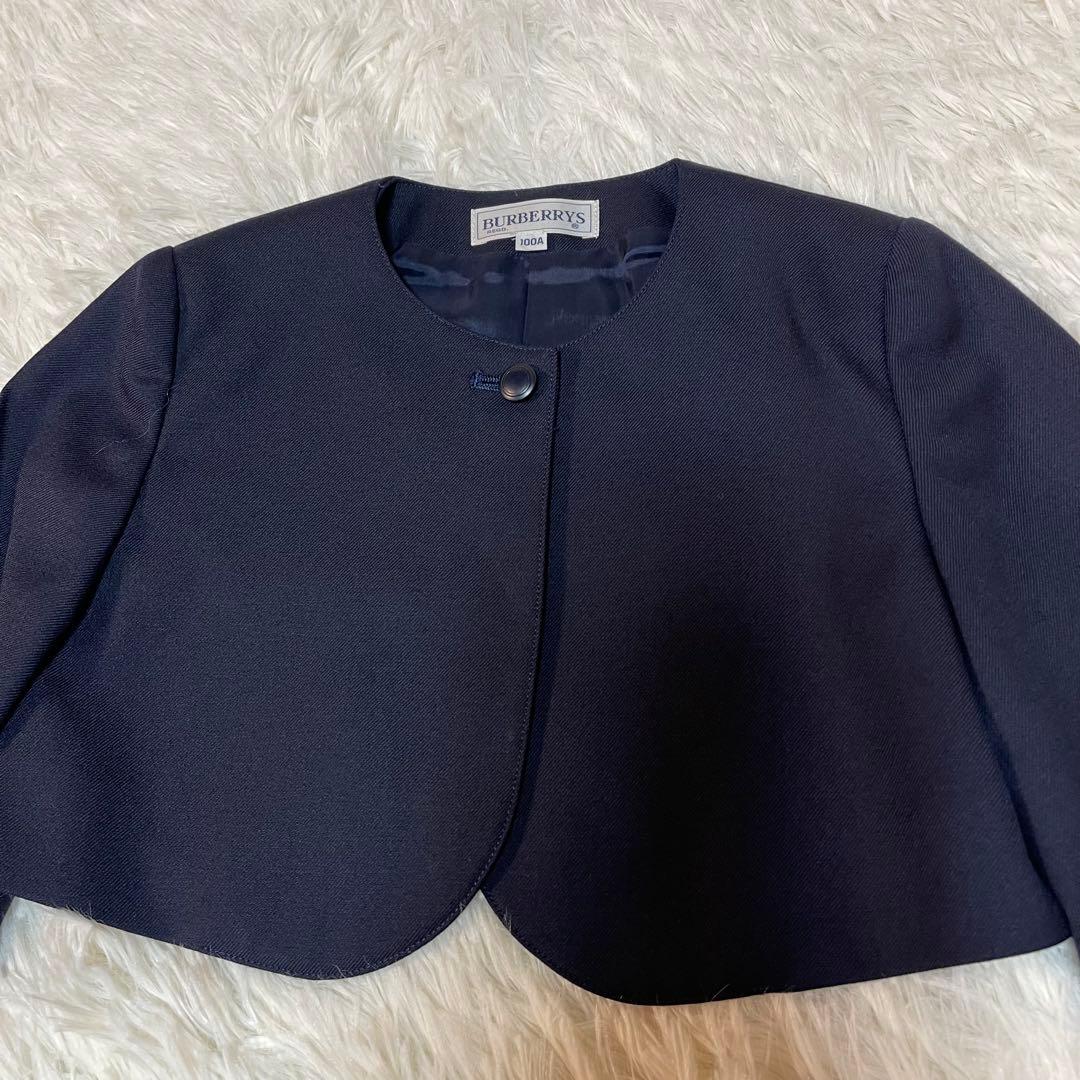 バーバリーズ　アンサンブル　ジャンパースカート　ボレロ　紺色 100サイズ