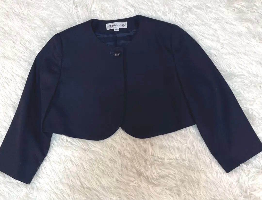 バーバリーズ　アンサンブル　ジャンパースカート　ボレロ　紺色 100サイズ