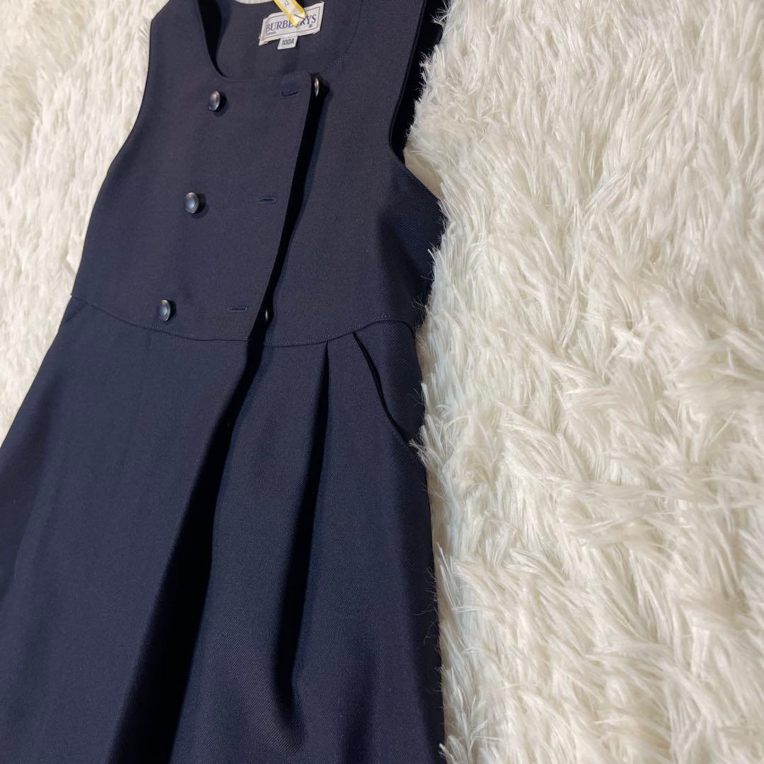 バーバリーズ　アンサンブル　ジャンパースカート　ボレロ　紺色 100サイズ