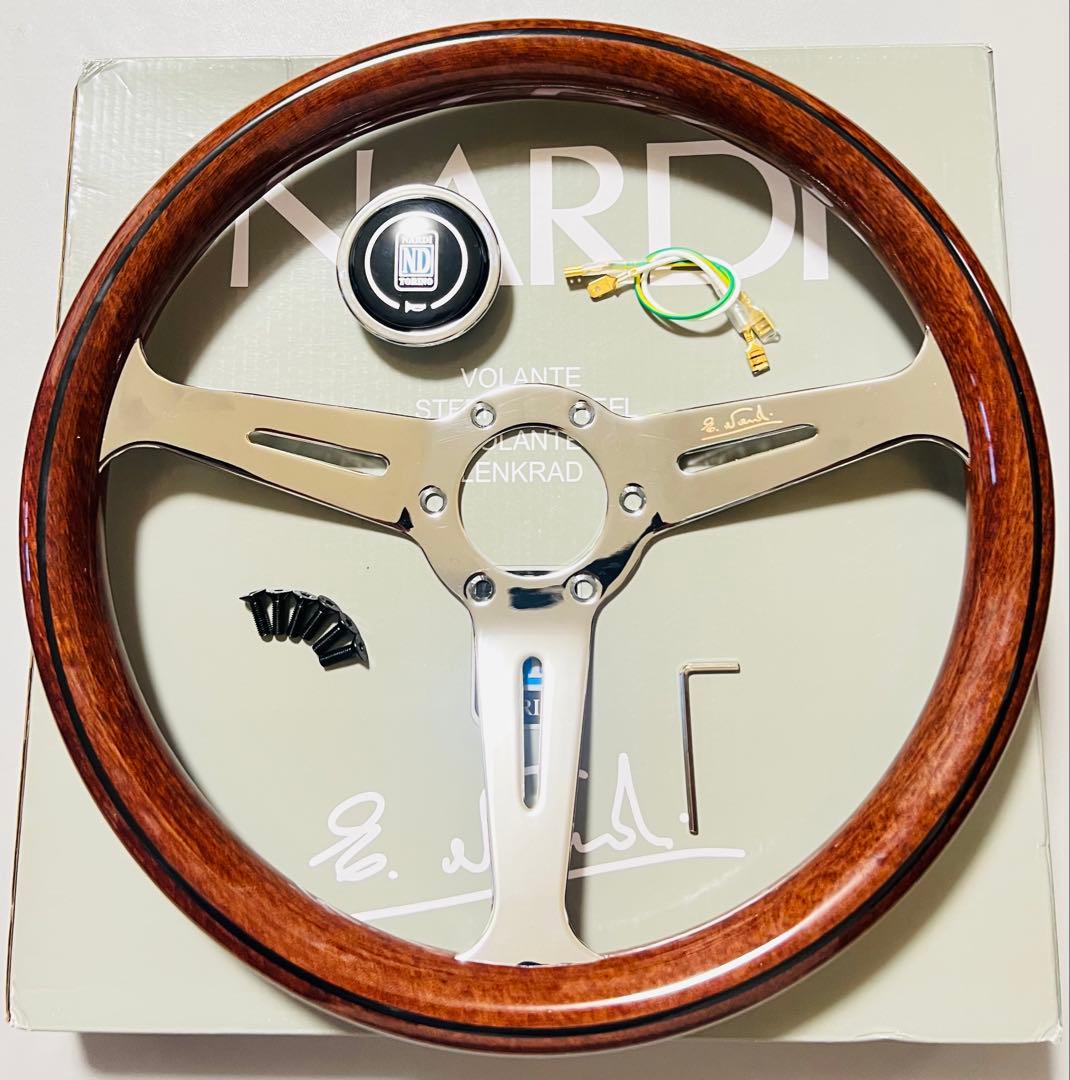 【大特価セール】ナルディ（NARDI）クラシックウッドステアリング　14インチ③