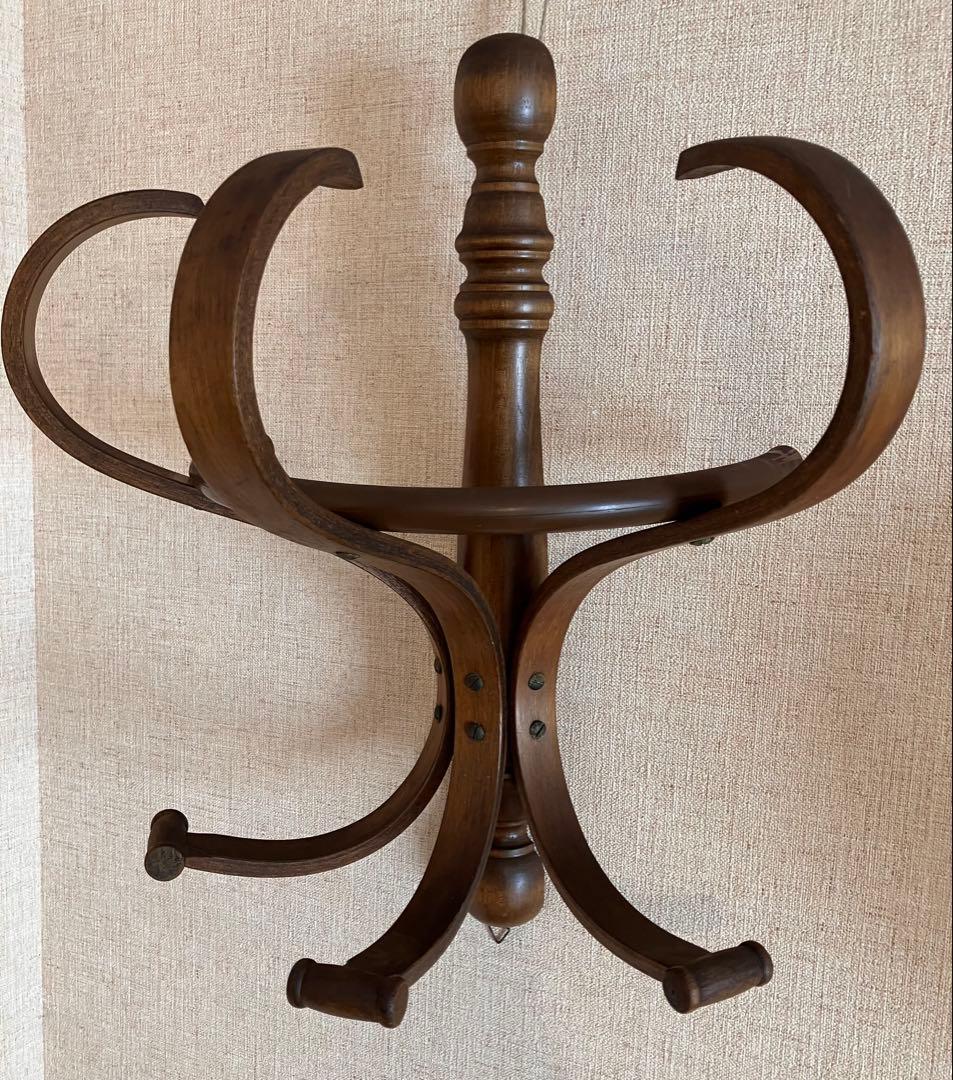 木製 壁掛けハンガーラック コート掛け 帽子掛け 豪華装飾 アンティーク調