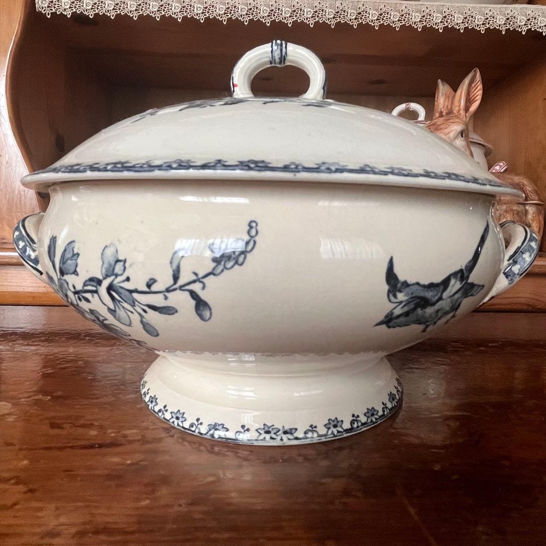 希少＊美品＊仏アンティーク サルグミンヌ favoriレギュミエ・スーピエール