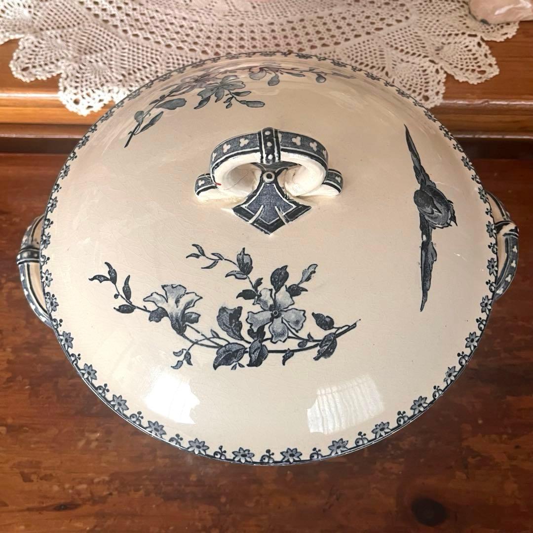 希少＊美品＊仏アンティーク サルグミンヌ favoriレギュミエ・スーピエール