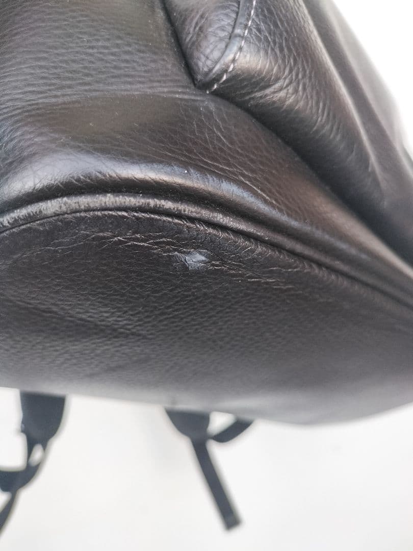 アパレル販売のエビス丸　COACH リュック　レザー　ブラック