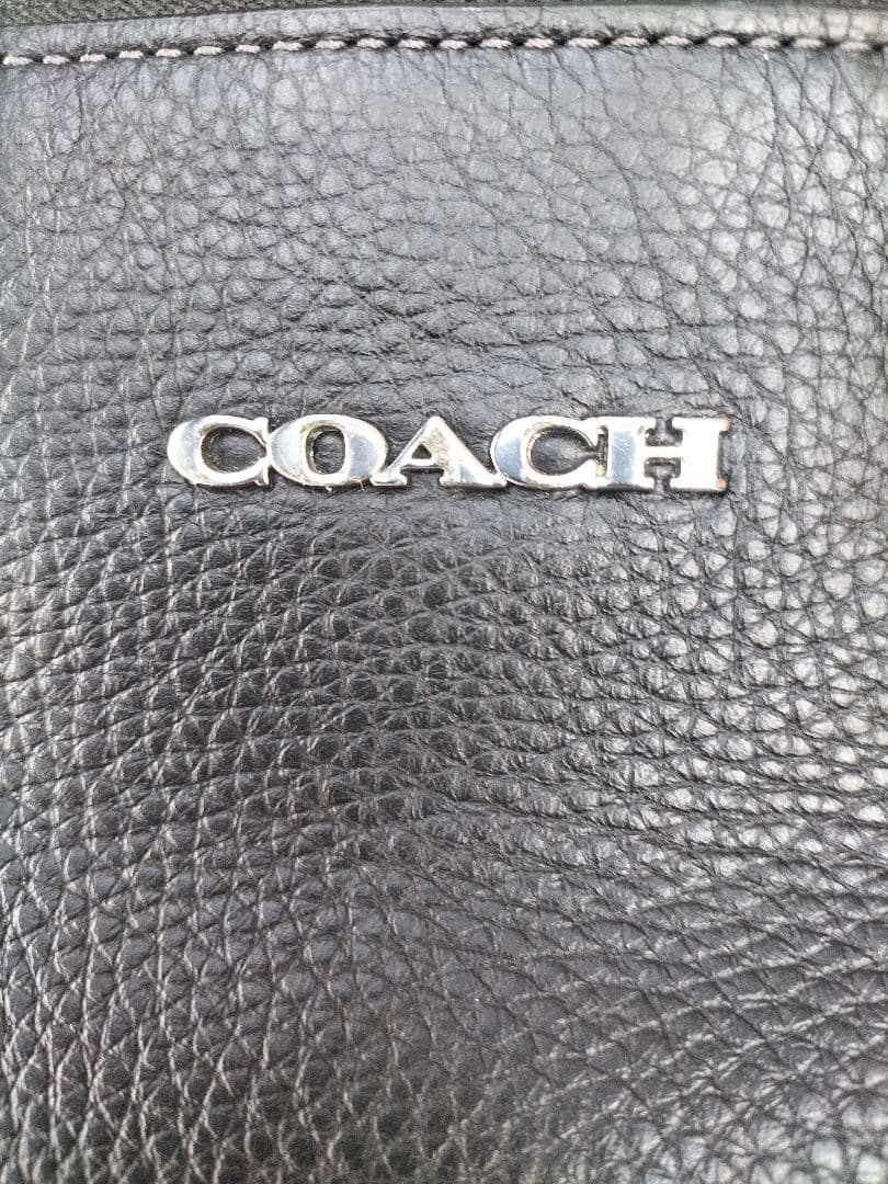 アパレル販売のエビス丸　COACH リュック　レザー　ブラック