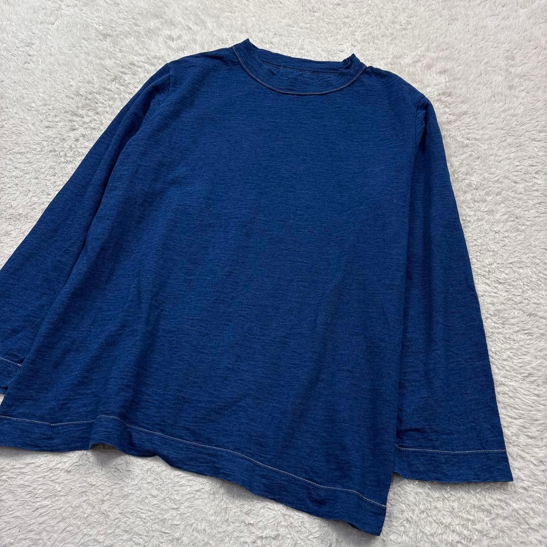 45R 天竺の908星Tシャツ　インディゴ　長袖　サイズ3