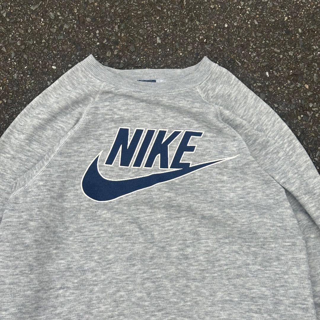 80s NIKE Vintage スウェット USA製 霜降りグレー