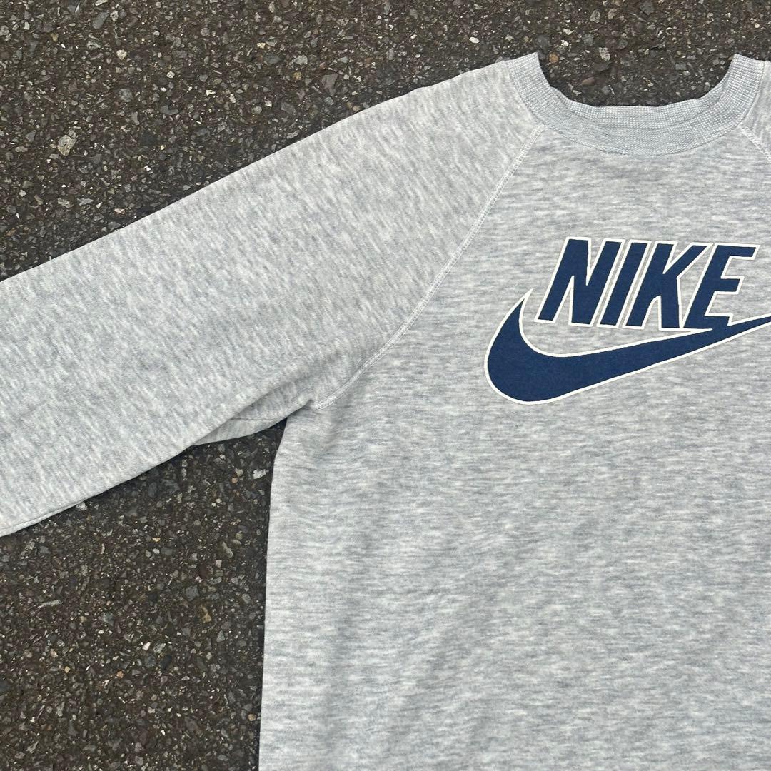 80s NIKE Vintage スウェット USA製 霜降りグレー