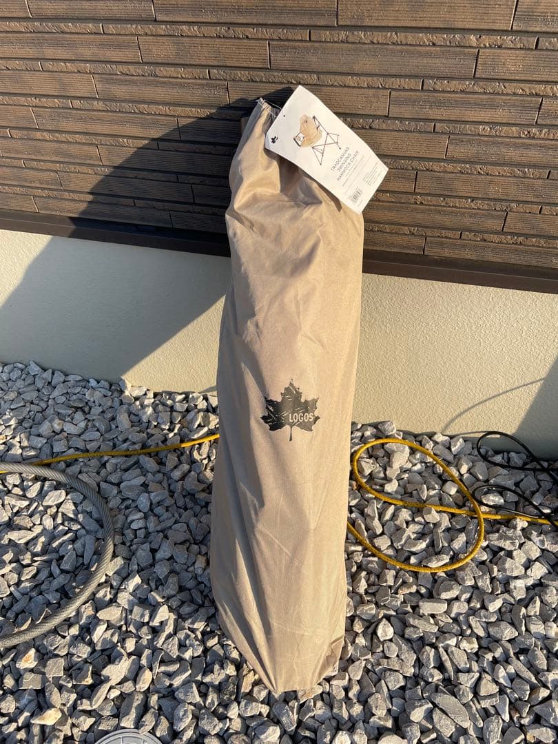 折りたたみ式アウトドアチェア 黒 ベージュ