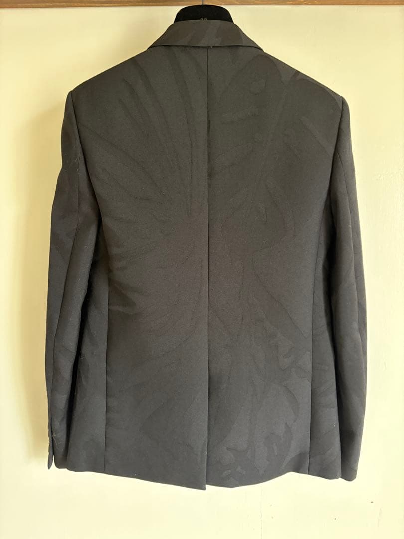 SAINT LAURENT テーラードジャケット 木の葉模様