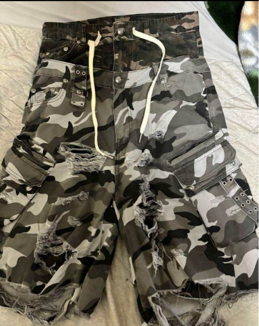 正規品 cozy.worldwide camo ショートデニム