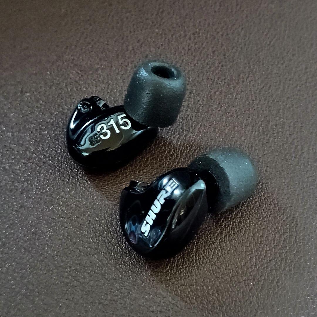SHURE SE315 黒 USB Tyep C ケーブル付