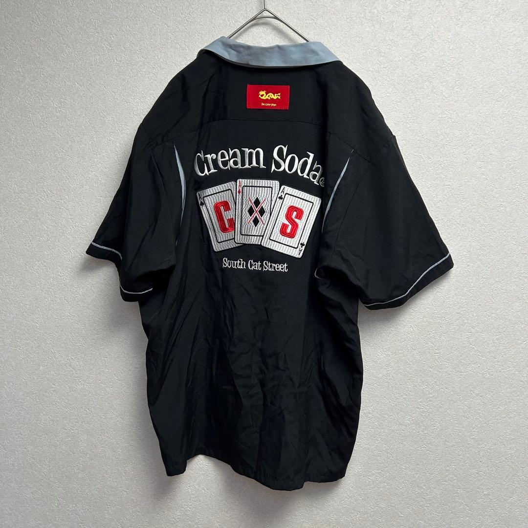 ✨ CREAM SODA クリームソーダ ボーリングシャツ トップス　黒