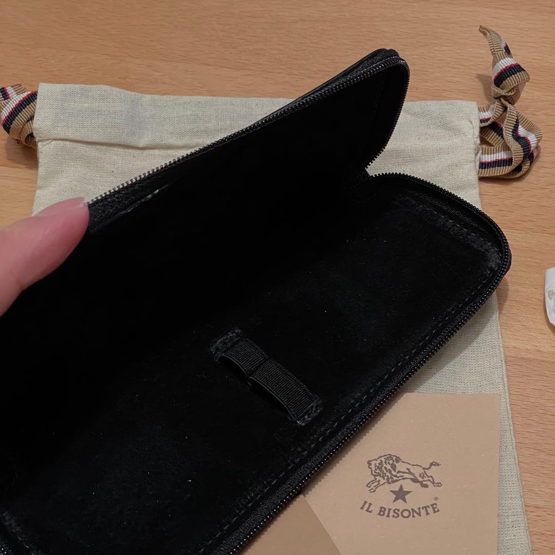 イルビゾンテ　レザーペンケース　黒