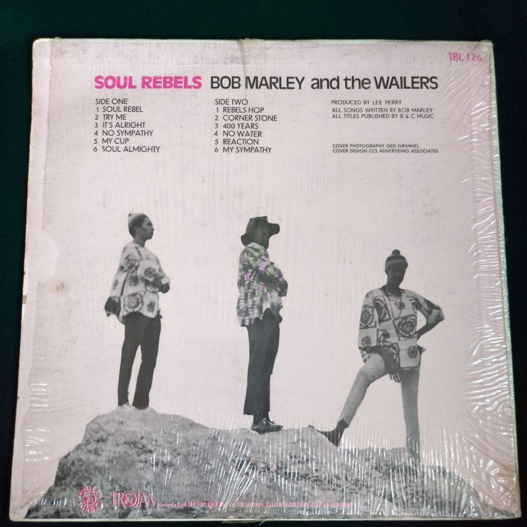 洋楽 BOB MARLEY SOUL REBELS Jamaica press LP