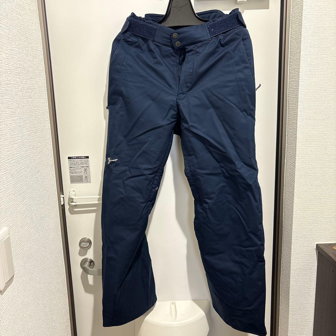 Mizuno スキーウェアセット ネイビー/ホワイト　上XS.下Ｓサイズ