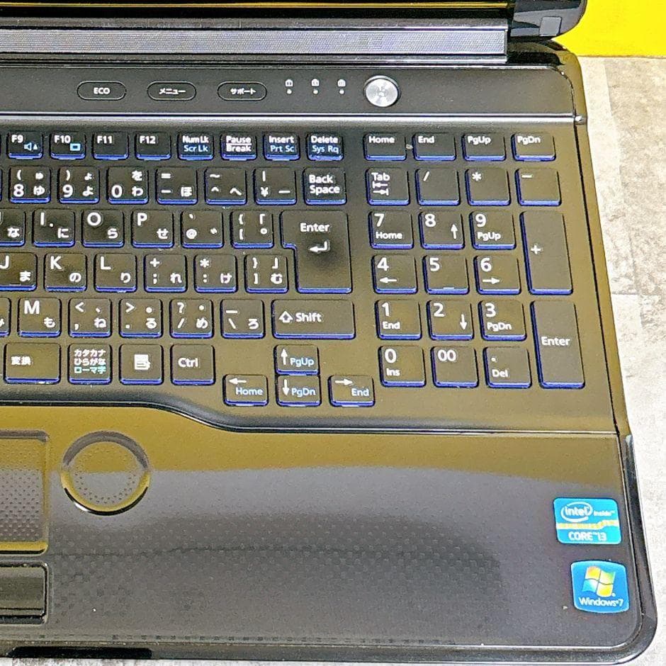 資料作成や動画視聴に❣すぐ使えるノートパソコン 黒 カメラ付き 大容量500GB