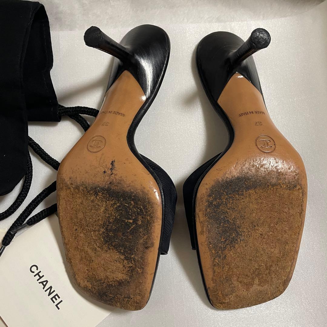 CHANEL ニュートラベルライン ミュール 37 サンダル