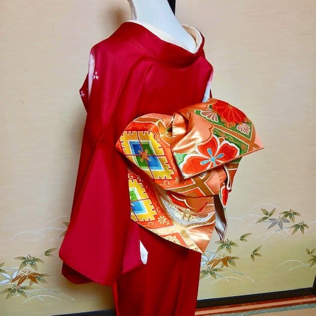 竜宮舞をんな 2Way 花魁俎板帯『幻楽菊華菱帯』