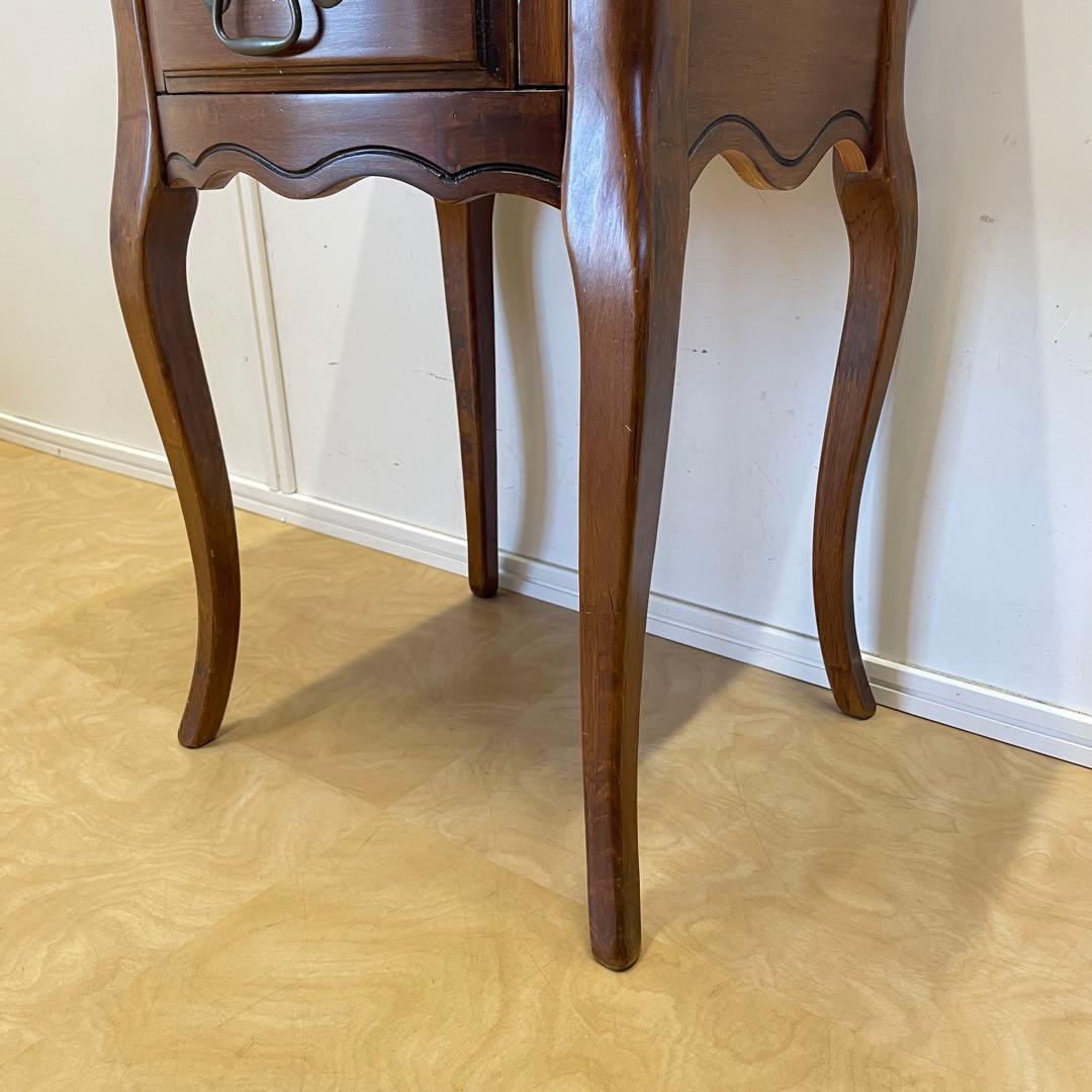 アンティーク調 猫脚 チェスト サイドテーブル コンソール 花台 電話台