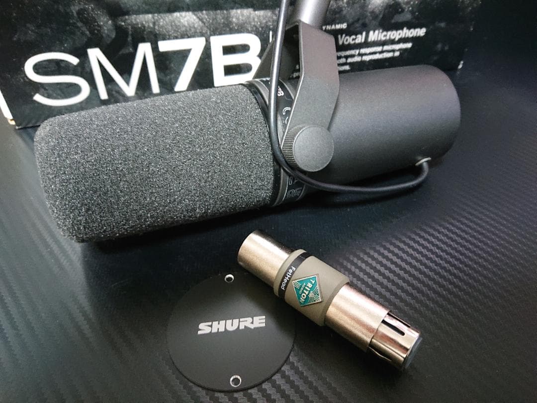 【国内正規品】プリアンプ付属 SHURE SM7B ダイナミックマイク