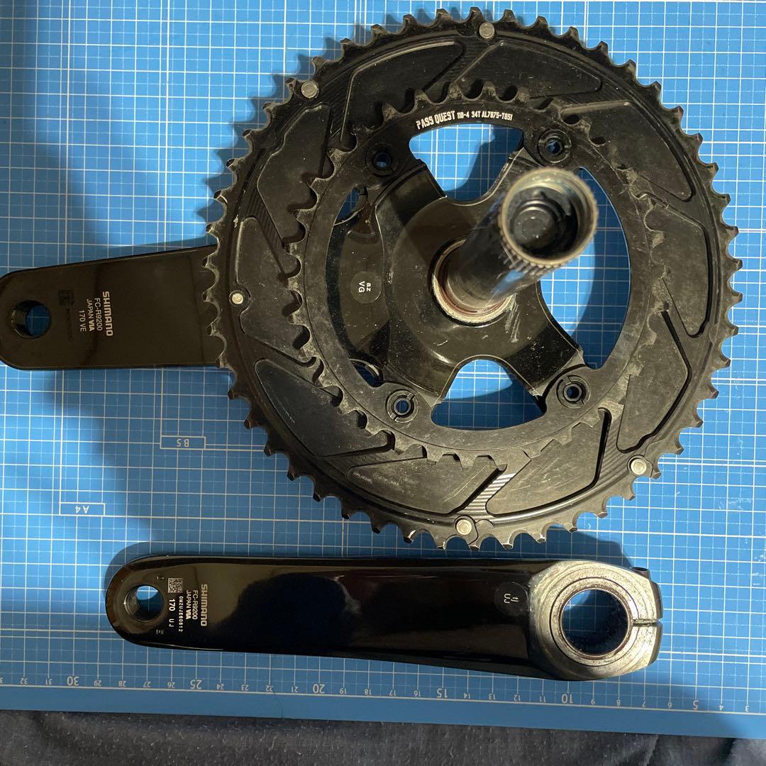 DURA-ACE クランクセット 50-34T クランクキャップ付属します！