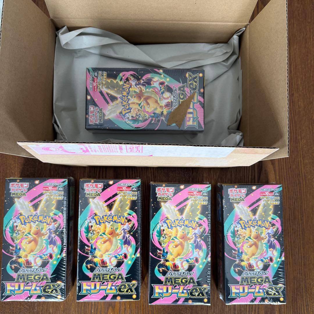【新品未開封】ポケモンカードゲーム メガドリームEX 5BOX全てシュリンク付き