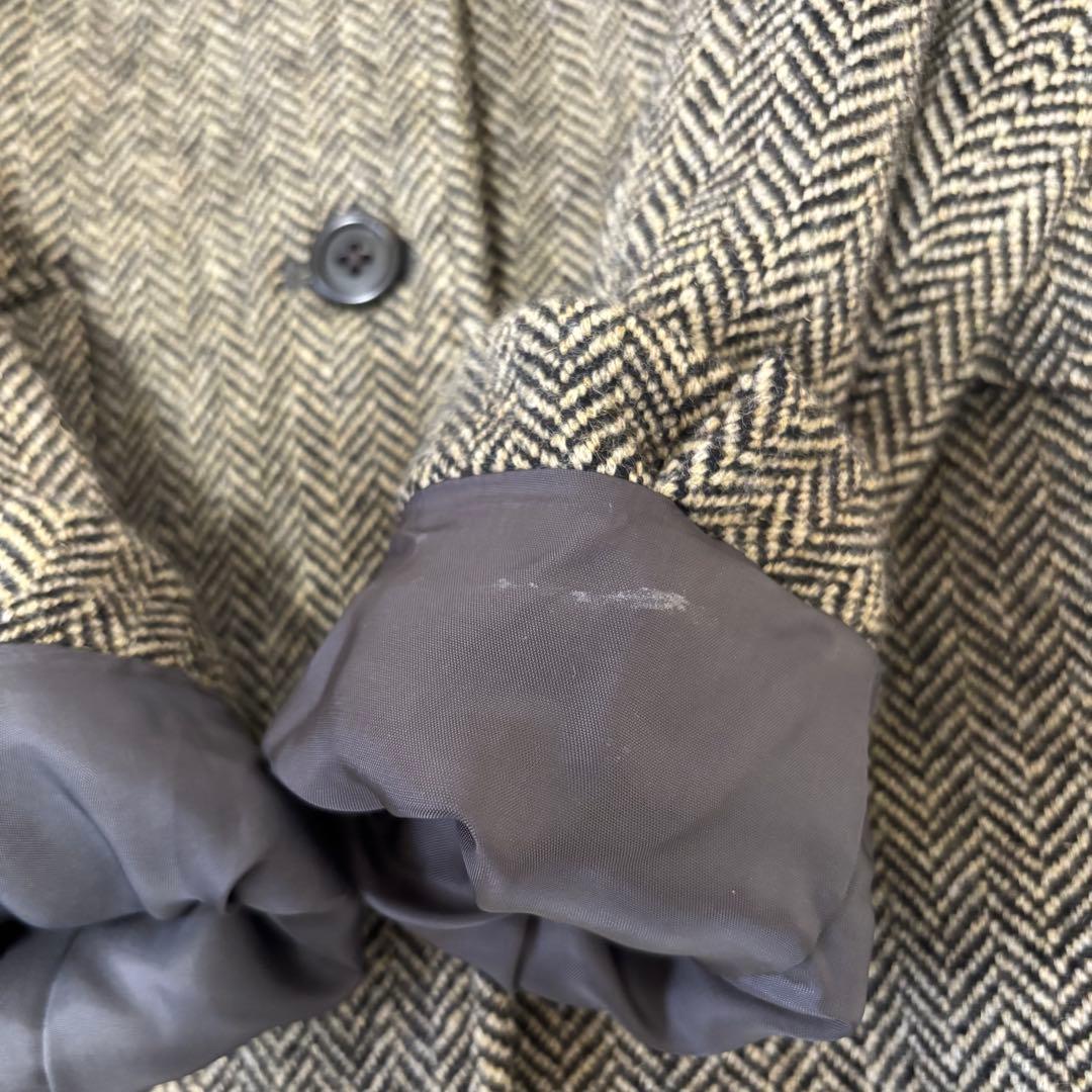 未使用級　ラルフローレン　ヘリンボーン　ジャケット　黒ブラウン　７号