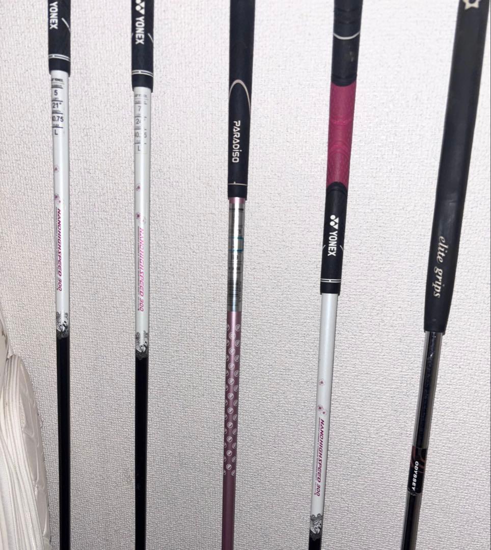 レディース ゴルフセット 5本 ヨネックス NANOV ミズノ バッグ付