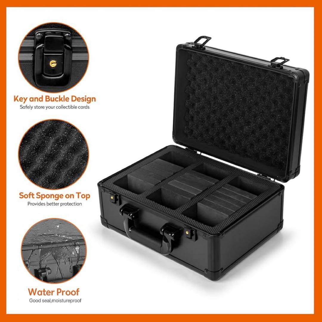 PSA BGS 鑑定済み用 アタッシュケース ストレージボックス アルミ製　3列