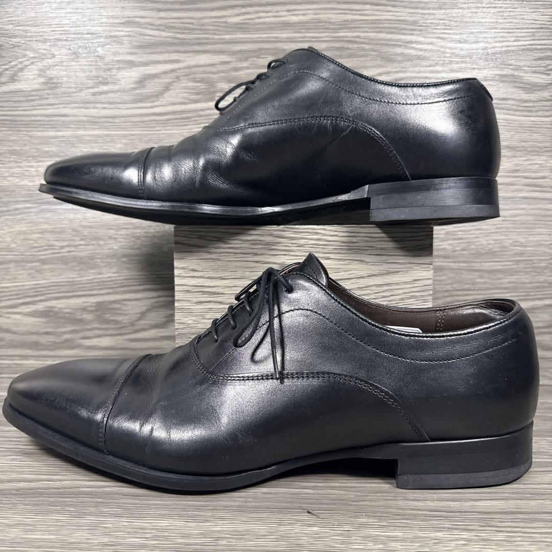 美品　リーガル　ビジネスシューズ　ストレートチップ　内羽　本革　レザー　黒　27