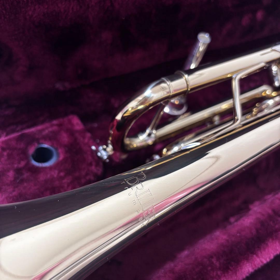 【ほぼ未使用】BRIILER トランペット ケース・付属品付き 初心者向け