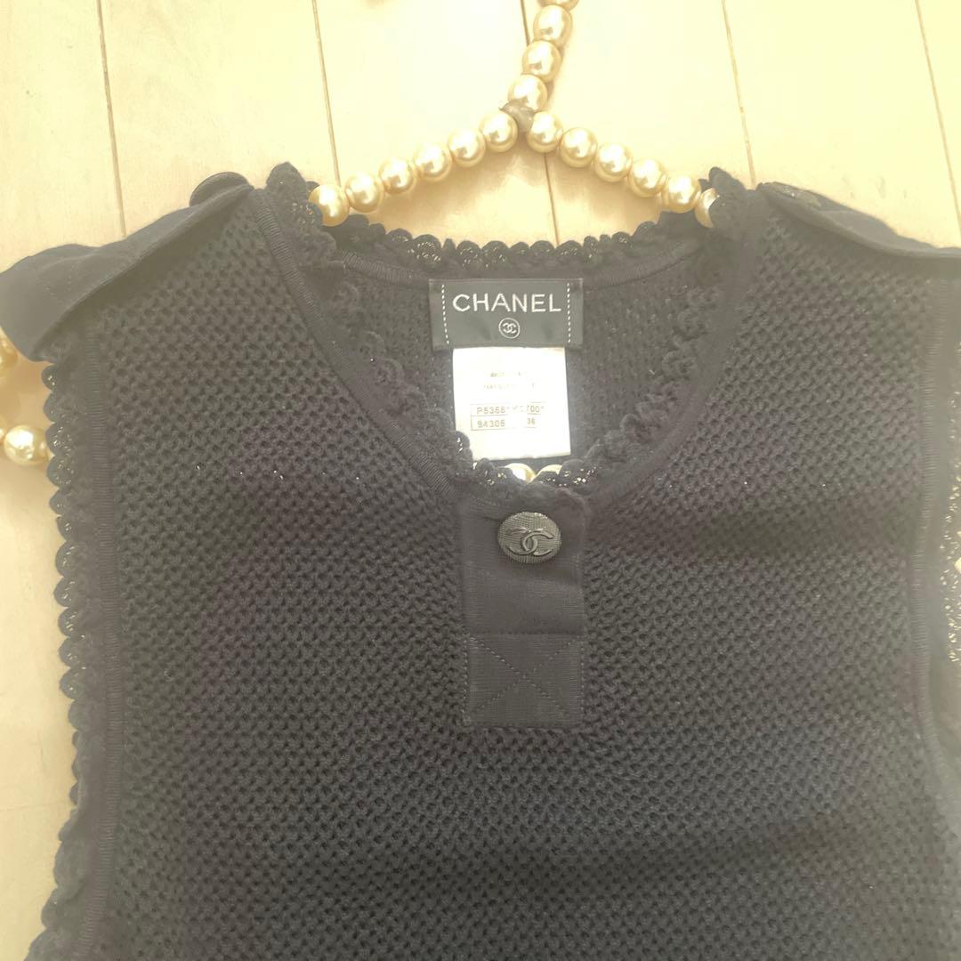 正規品　CHANEL シャネル　ココマーク　ボタン付き　2015SS　ワンピース