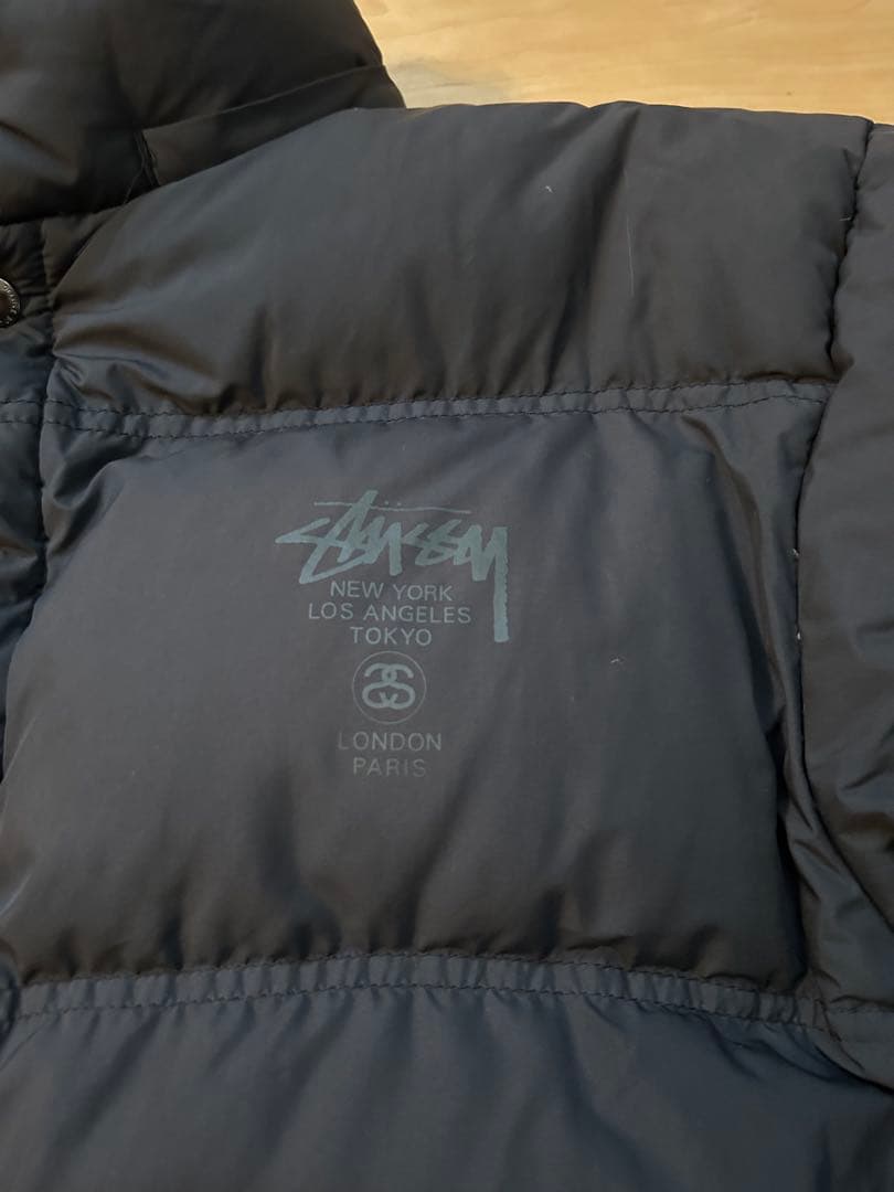 Old Stussy ブラック ダウンジャケット XL