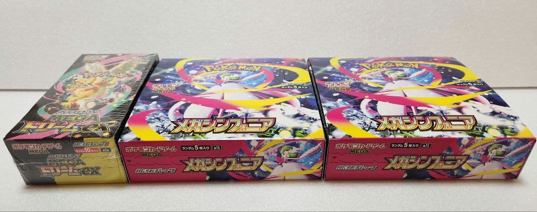 【未開封】ポケカBOX3個/MEGAドリーム×1,メガシンフォニア×2 ボックス