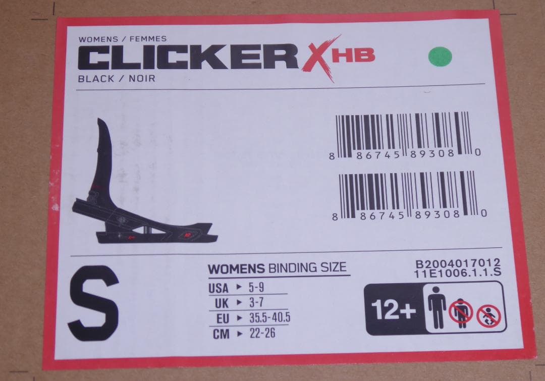 未使用品！K2 CLICKER ステップイン ブーツ/ビンディング 2点セット