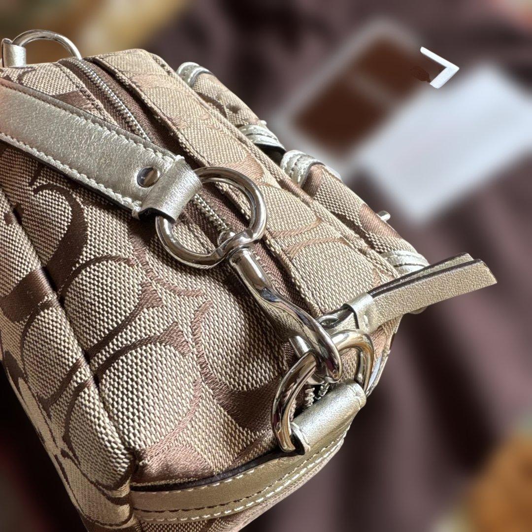 COACH コーチ ミニ サッチェル バッグ ターンロック ハンド