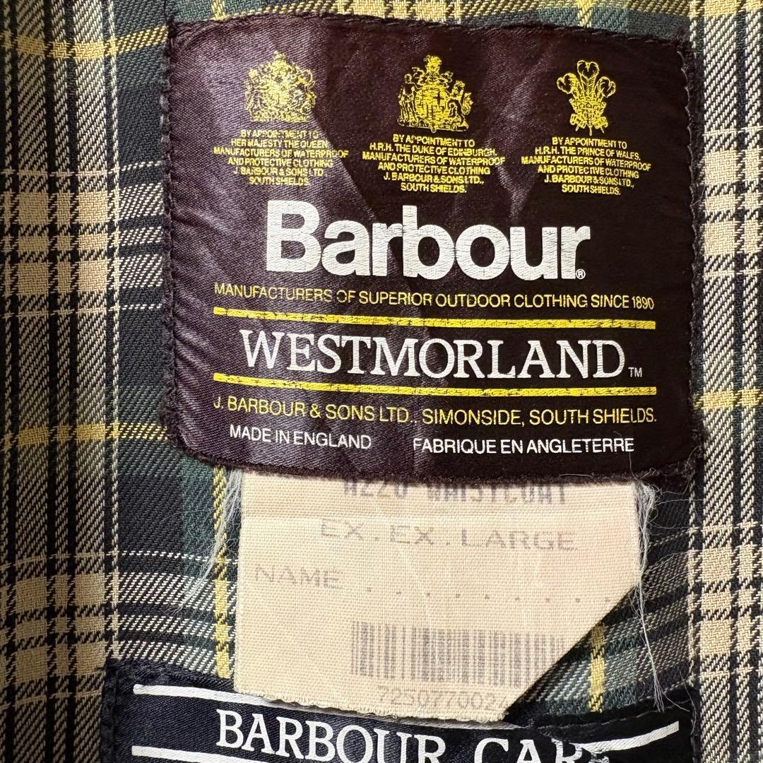ゆう 英国製 Barbour WESTMORLAND オイルドベスト